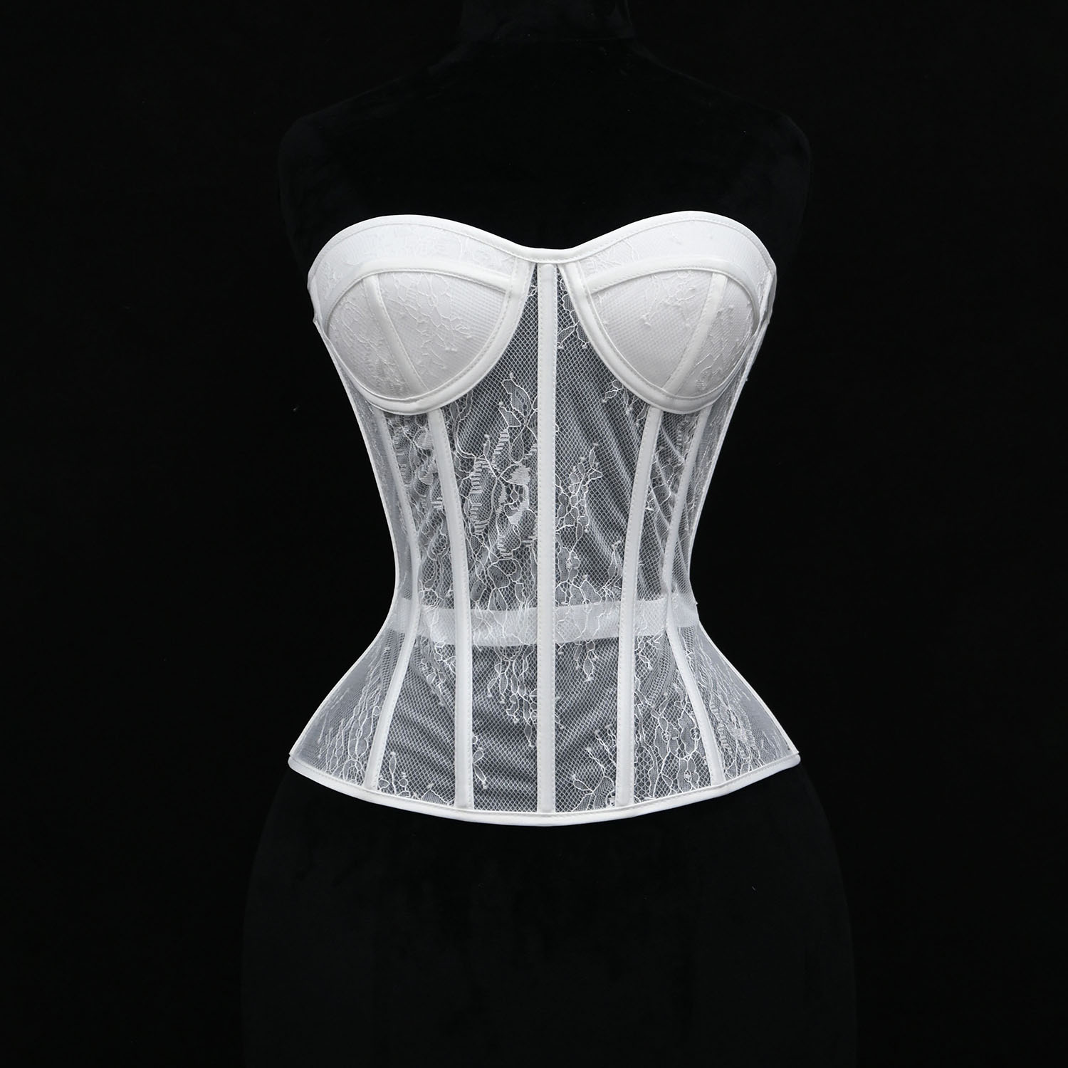 Corsé de acero con encaje y di - Boning Corset Steel reseña y precio