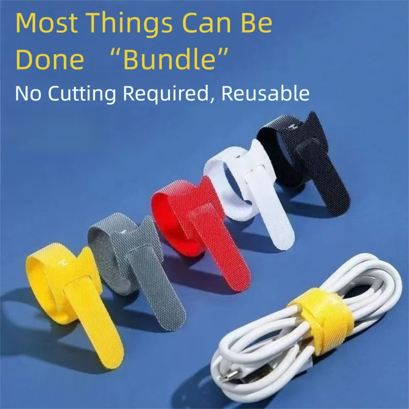 Organizador de cables reutiliz - Velcro Hook Loop reseña y precio