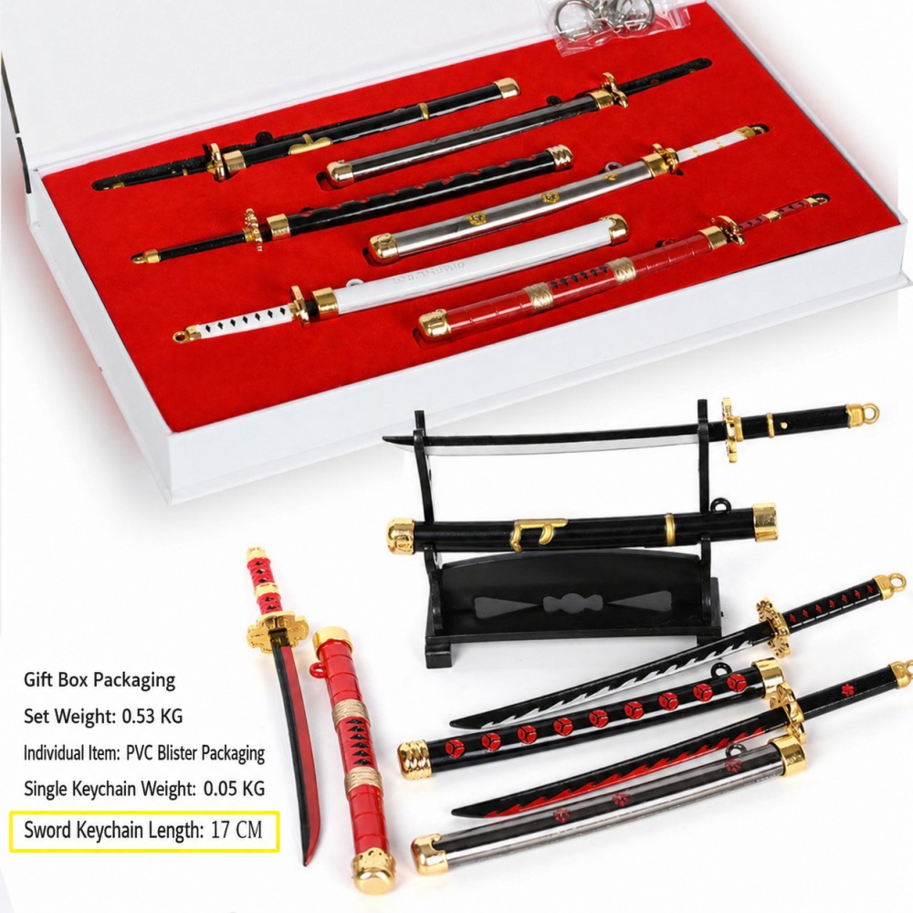 Set de Llaveros de Anime One P - Cosplay Prop Dagger reseña y precio