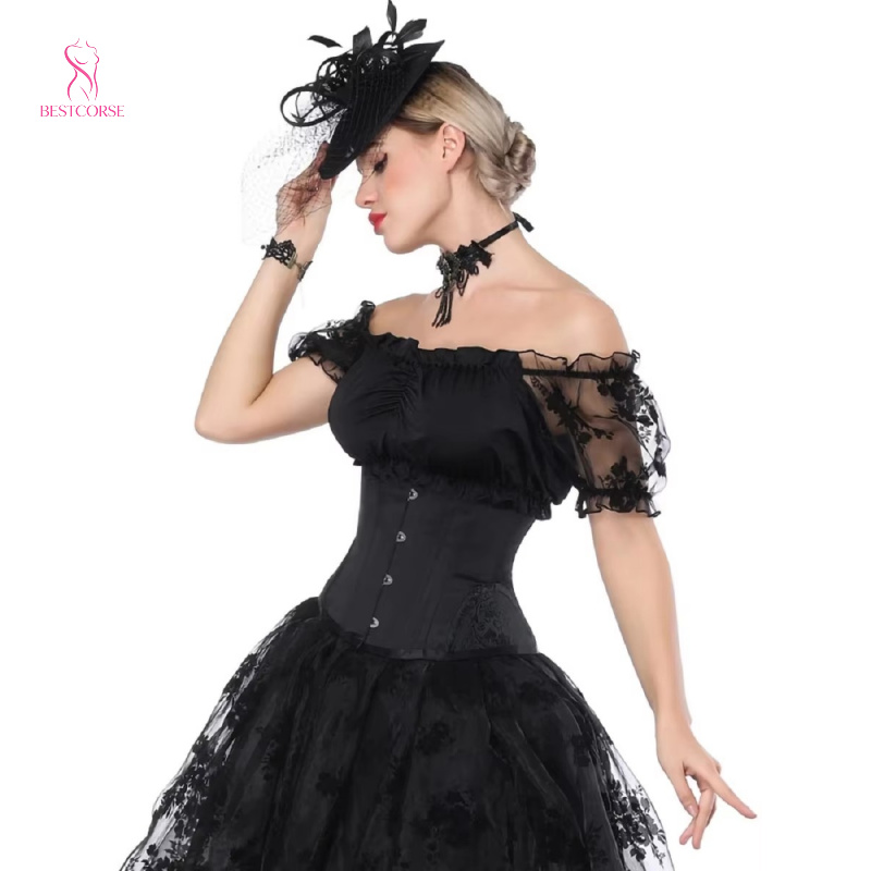 Corsé Gótico Negro XXS de Tors - Boning Corset Steel reseña y precio