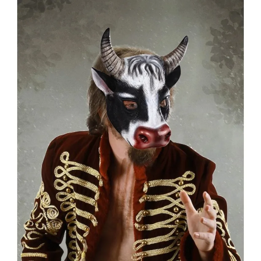 Máscara de cabeza de vaca de A - Cosplay Prop Foam reseña y precio