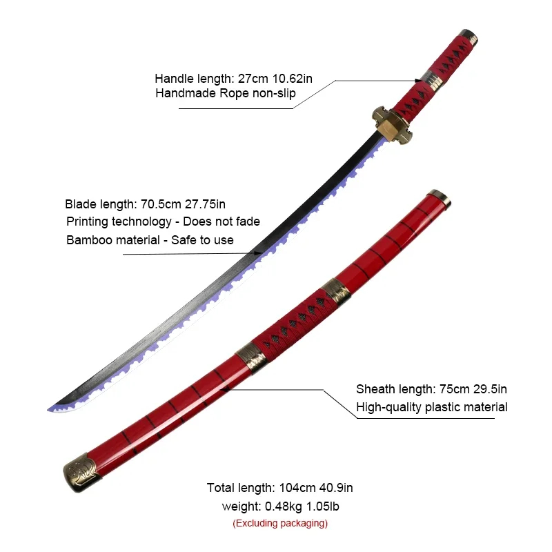 Espadas de Roronoa Zoro de 3 p - Cosplay Prop Dagger reseña y precio