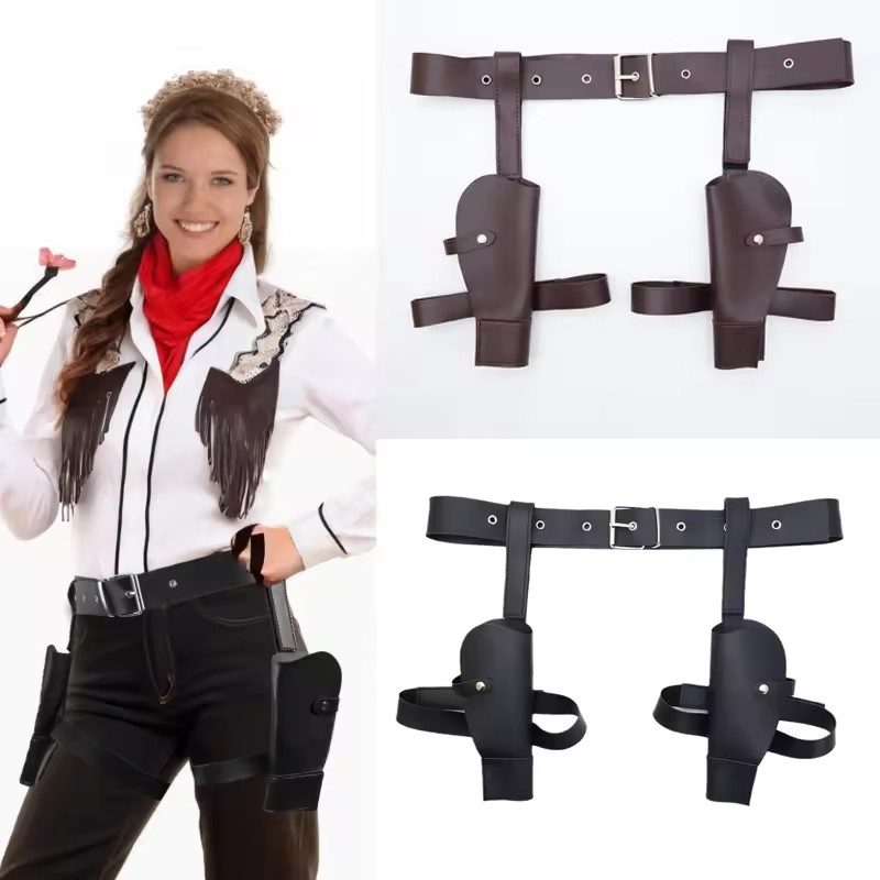 Funda de cintura de cuero PU V - Cosplay Prop Pistol reseña y precio